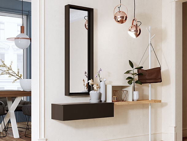 muebles de entrada menor espacio