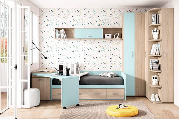 Dormitorio juvenil laminado