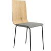 color roble / asiento tapiz gris