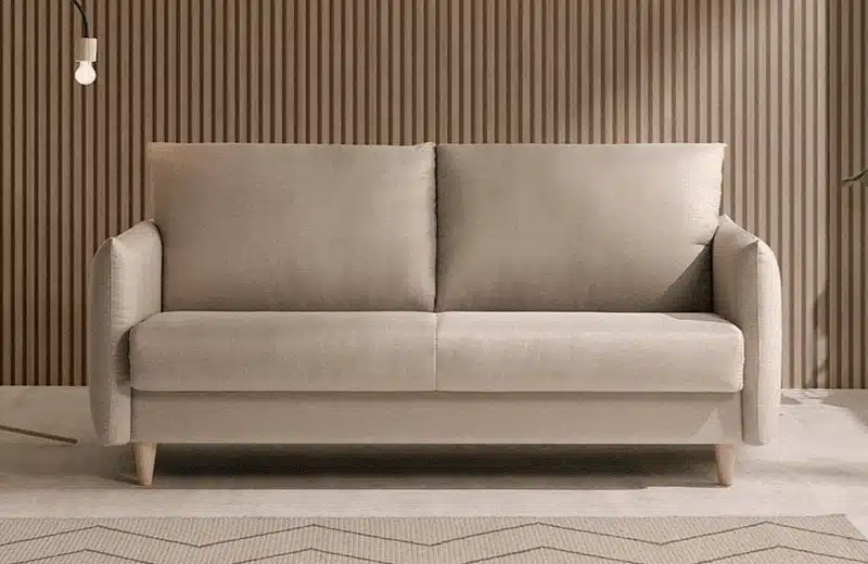 sofá cama en color beige